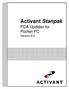 Activant Stanpak. PDA Updater for Pocket PC. Version 6.0