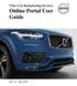 Volvo Car Remarketing Services Online Portal User Guide