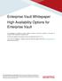 Enterprise Vault Whitepaper High Availability Options for Enterprise Vault
