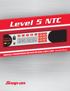 Level 5 NTC. MANUALLY PROGRAMMING THE SNAP-ON LEVEL 5 GEN 3 LOCK Instruction Manual