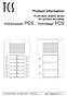 Front-door station series for surface-mounting Profi-Economic PES Profi-Design PDS
