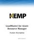 LoadMaster for Azure Resource Manager. Feature Description