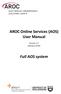 AROC Online Services (AOS) User Manual