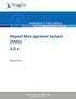 Report Management System (RMS) 6.0.x
