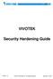 VIVOTEK. Security Hardening Guide