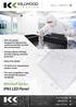 IP65 LED panels designed for laboratories, washdown facilities & other wet environments