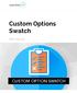 Custom Options Swatch. User manual