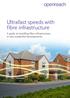 Ultrafast speeds with fibre infrastructure. A guide to installing fibre infrastructure in new residential developments