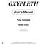 OXYPLETH. User s Manual. Pulse Oximeter. Model 520A. January 18, Catalog No