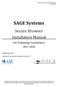 Secure Browser Installation Manual. SAGE Systems. For Technology Coordinators