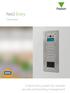 Net2 Entry. Overview. A door entry system for versatile security and building management