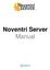 Noventri Server Manual