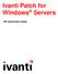 Ivanti Patch for Windows Servers. API Quick Start Guide