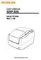 User s Manual SRP-500 Inkjet Printer Rev. 1.08