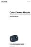 A-B (1) Color Camera Module. Technical Manual FCB-EX780S/EX780SP Sony Corporation
