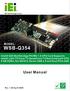 WSB-Q354 PICMG 1.0 CPU Card. WSB-Q354 PICMG 1.0 CPU Card. Page i