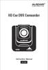 HD Car DVR Camcorder. Instruction Manual AD 282