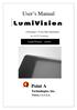 User s Manual. LumiVision series. A Designer s X-ray film illuminator. Walnut, CA U.S.A. By LCD TV Technology