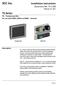 SCC Inc. TS Series TS Touchscreen Kits. Installation Instructions. Document No. TS 1100 February 14, Description