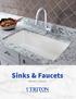 Sinks & Faucets PRODUCT CATALOG