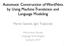 Automatic Construction of WordNets by Using Machine Translation and Language Modeling