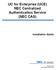 UC for Enterprise (UCE) NEC Centralized Authentication Service (NEC CAS)