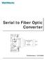 Serial to Fiber Optic Converter