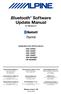 Bluetooth Software Update Manual