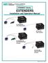 EXTENDERS Installation and Operation Manual