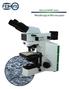 M40 and M40RT Series. Metallurgical Microscopes