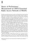 Basics of Performance Measurement in UMTS Terrestrial Radio Access Network (UTRAN)