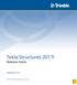 Tekla Structures 2017i. Release notes. September Trimble Solutions Corporation
