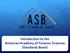 Introduction to the American Academy of Forensic Sciences Standards Board