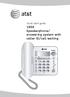 Quick start guide Speakerphone/ answering system with caller ID/call waiting