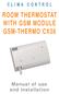 ROOM THERMOSTAT WITH GSM MODULE GSM-THERMO CX36