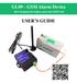 GL09 - GSM Alarm Device USER S GUIDE