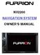 NV2200 NAVIGATION SYSTEM OWNER S MANUAL