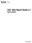 SAS Web Report Studio 3.1