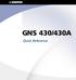 GNS 430/430A. Quick Reference