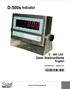 D-500s Indicator D LED. User Instructions. English Issue September SangR. Page 2. User s manual of Sang D-500s LED