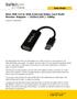 Slim USB 3.0 to VGA External Video Card Multi Monitor Adapter 1920x1200 / 1080p