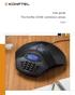 User guide The Konftel 200W conference phone
