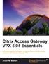Citric Access Gateway VPX 5.04 Essentials
