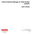 Oracle Enterprise Manager for Flash Storage Systems. User s Guide. Part Number E Oracle FS System release