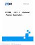 UTRAN UR11.1 Optional Feature Description