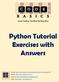 Python Tutorial Exercises with Answers