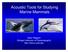Acoustic Tools for Studying Marine Mammals. Sean Wiggins Scripps Institution of Oceanography