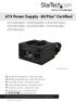 ATX Power Supply - 80 Plus Certified
