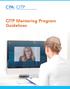 CITP Mentoring Program Guidelines