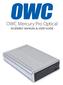 OWC Mercury Pro Optical ASSEMBLY MANUAL & USER GUIDE